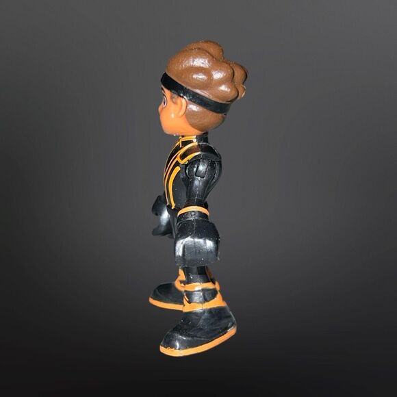 Blaze AJ Ninja Figure Monster Machines Boy Driver Black Orange Wetsuit B18 - Picture 2 of 6